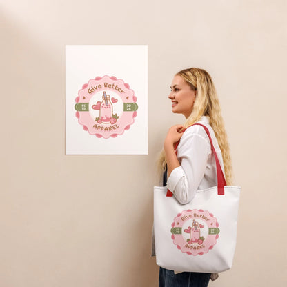 Strawberry Boba Tote Bag